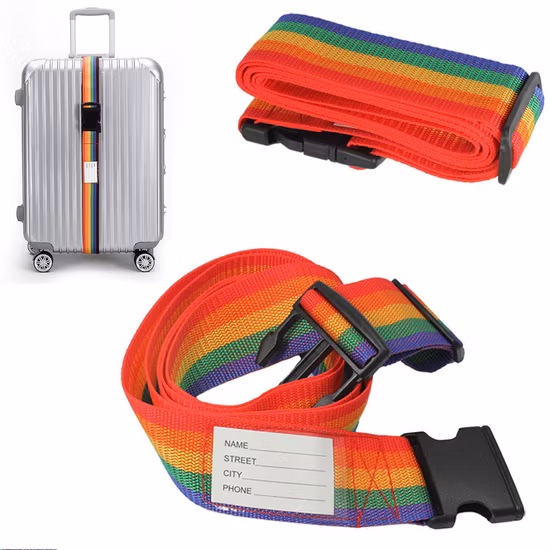 Adjustable Heavy Duty Long Cross Luggage Straps Suitcase Belt Travel Accessories